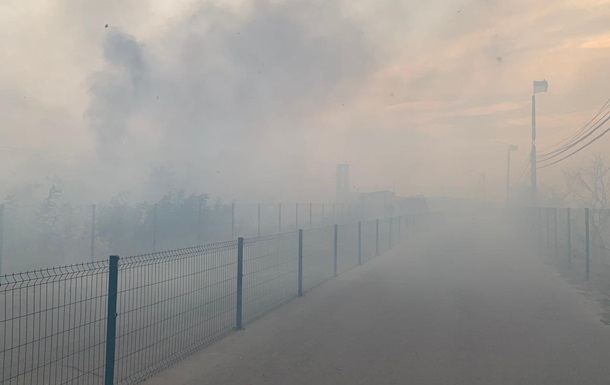 Пожар в Станице Луганская