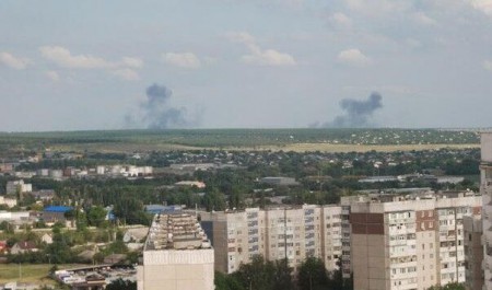 В Луганске еще один день войны
