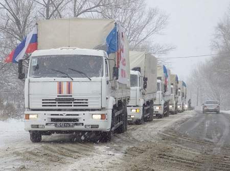 Завтра, 22 февраля в Луганск пребудет очередной гумконвой с помощью от России