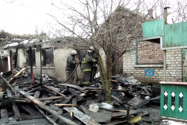 На пожаре в поселке Голубовском погиб 66-летний мужчина