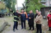 В Перевальске на месте взрыва  сотрудники МЧС проводят работы по разбору разрушенных конструкций дома