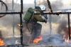 У спасателей Луганска прошли занятия по преодолению огневой полосы психологической подготовки