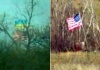 После употребления наркотиков и алкоголя боевики ВСУ подняли на своих позициях флаг США