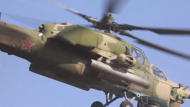 Боевая работа экипажей вертолетов Ми-28 в ходе проведения СВО