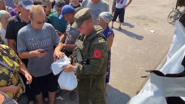 Лисичанск. Доставка гуманитарной помощи жителям